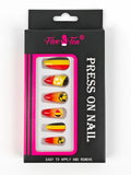 Germany Soccer Press-On Nails – Removable False Nails Set Press-On Nails SWANS 1pcs