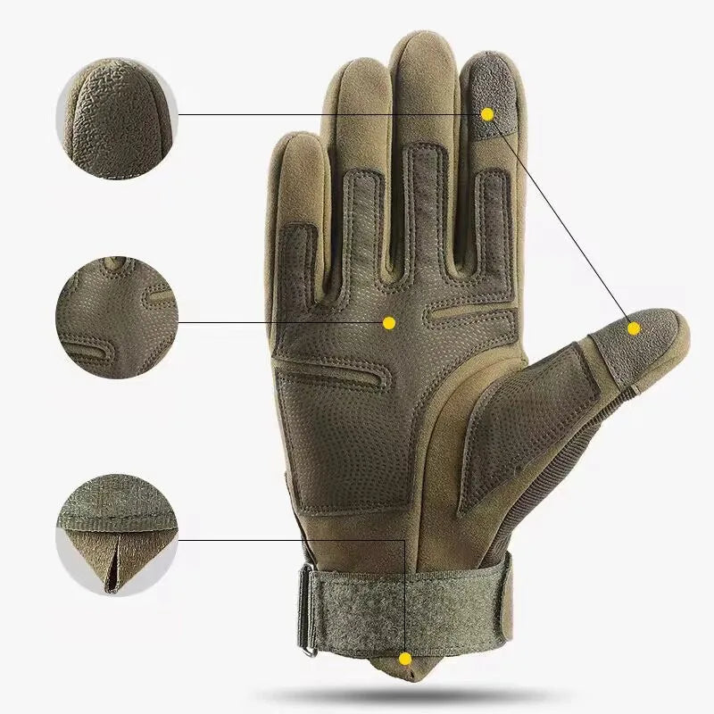 Touch Screen Motorcycle Gloves Full Finger Motocross Riding Motorcycle Riding Gloves SWANS