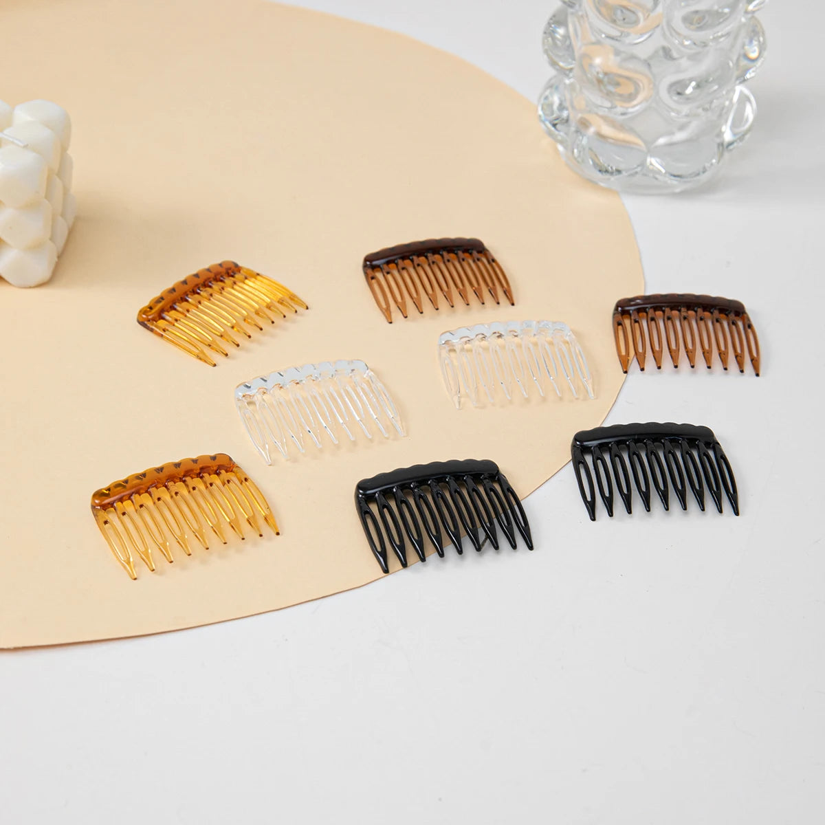 SWANS 8-Pack Plastic Hair Side Combs – Strong Hold Women Hair Side Combs SWANS
