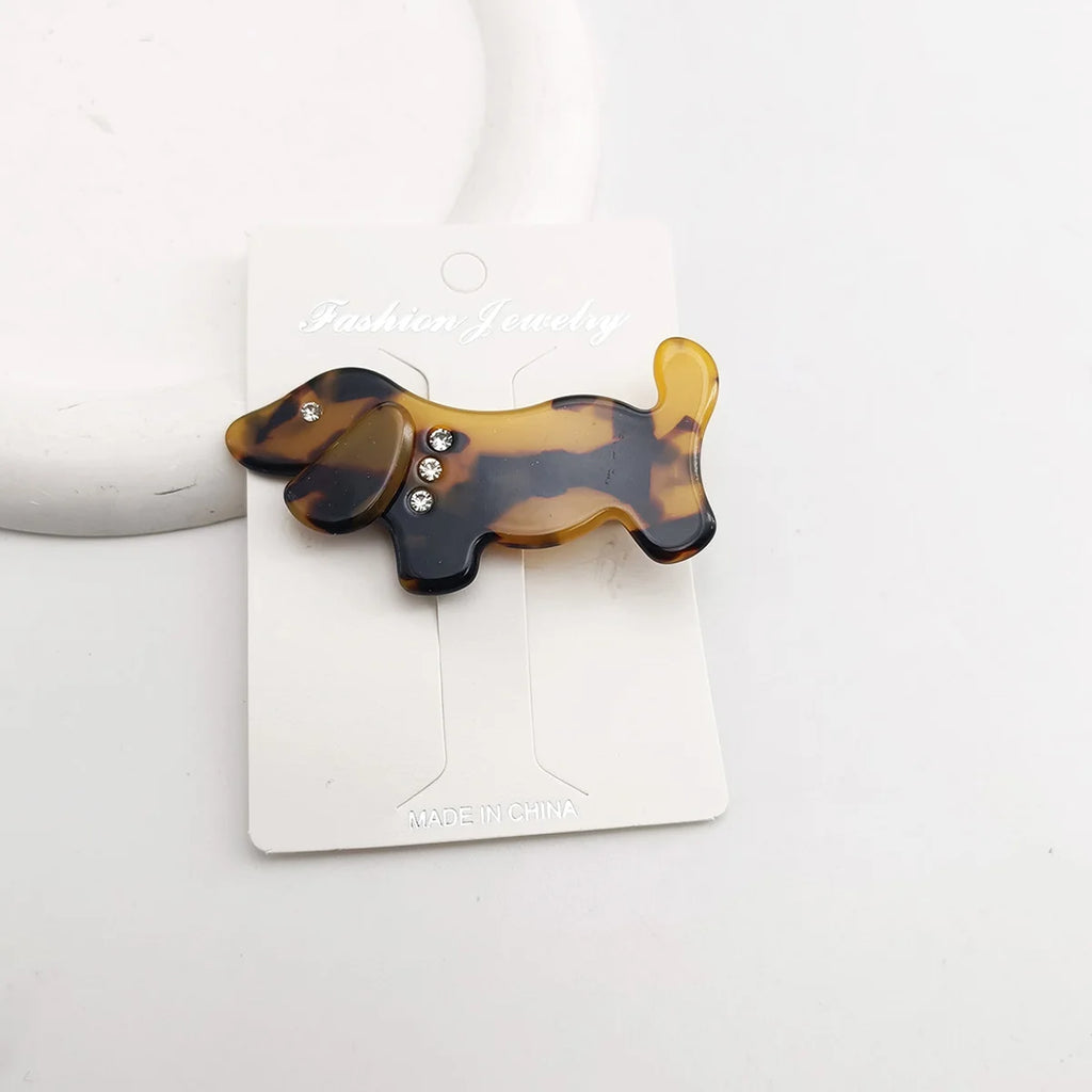 Dog Shaped Rhinestone Hair Clip – Cute Cartoon Hairpin Hair Clip SWANS