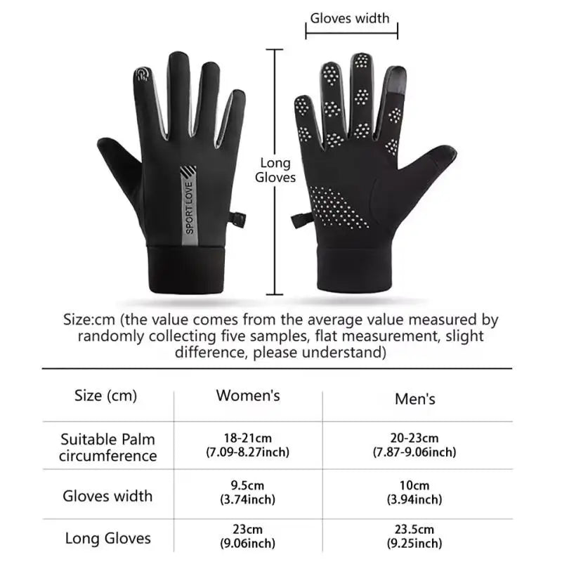 Thermal Fleece Winter Cycling Gloves – Windproof & Waterproof Thermal Cycling Gloves SWANS