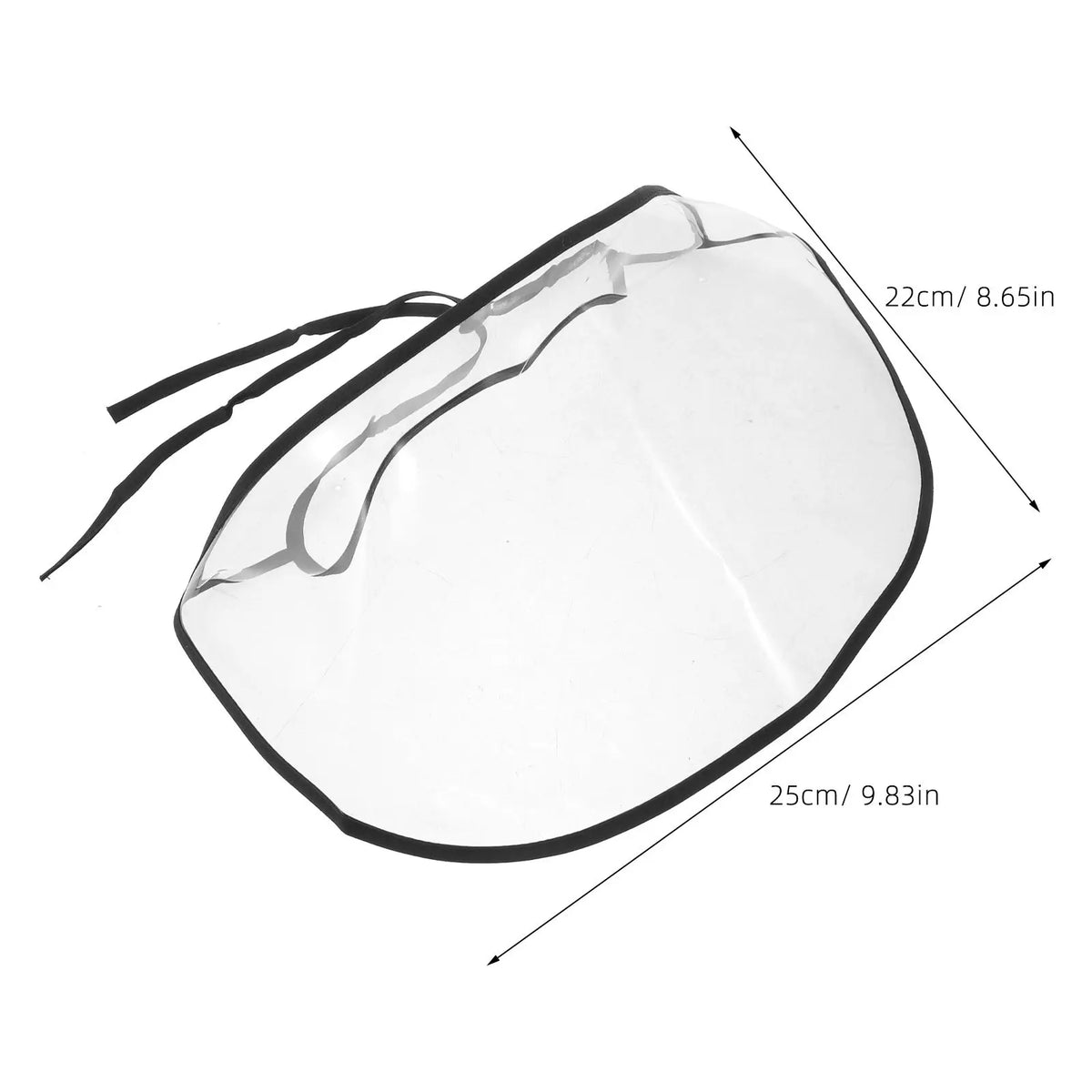 Clear Waterproof Hat Rain Cover – Detachable PVC Visor Shield Hat Rain Cover SWANS
