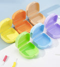 Portable Denture & Retainer Storage Box – 1/2/3 Pack Dental Retainer Case SWANS mix 2 pcs