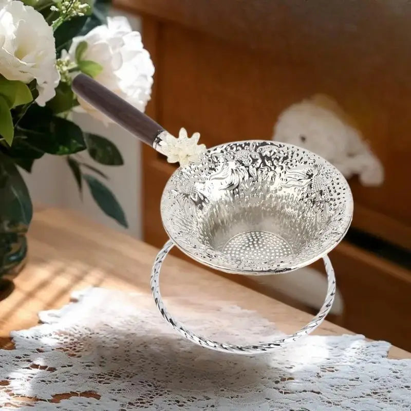 SWANS Koi Fish Tea Strainer – Fine Mesh Metal Loose Leaf Filter Tea Strainer SWANS