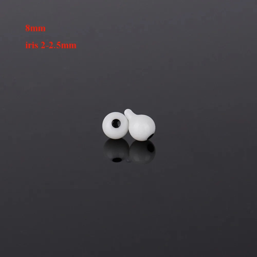 Glass Doll Eyes 4mm–10mm Black Eyeballs for DIY Crafts Doll Craft Eyes SWANS 8mm 2-2.5mm