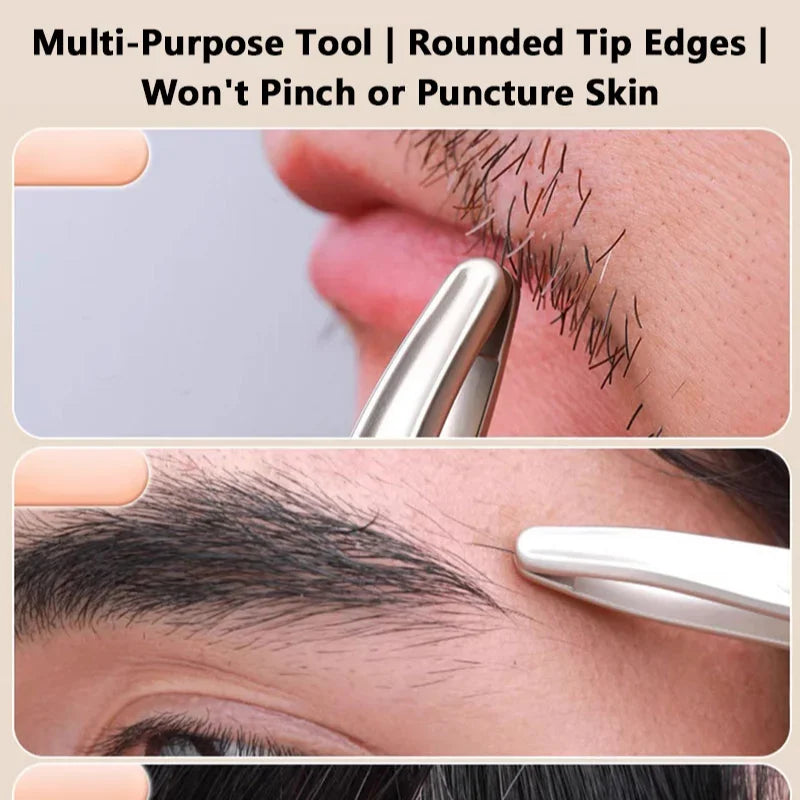 SWANS Round Tip Tweezers – Precision Eyebrow & Facial Hair Tool Precision Tweezers SWANS