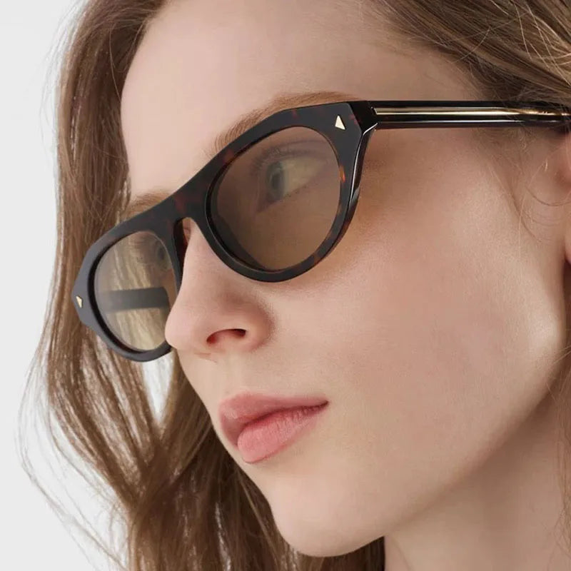 Y2K Pilot Sunglasses Unisex Vintage Punk Rivet UV400 Pilot Sunglasses SWANS