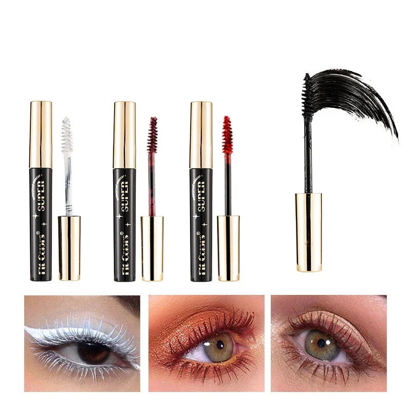4D Silk Fiber Colored Mascara – Waterproof Lengthening Formula Colored Mascara SWANS