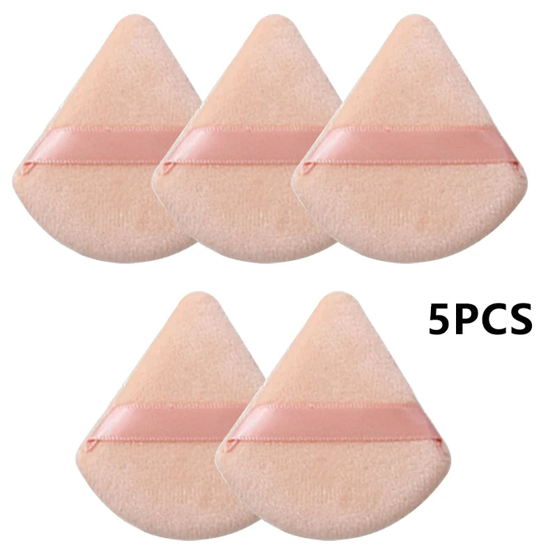 Triangle Crystal Velvet Makeup Sponge Puff – 2/5/10 Pack Makeup Sponge Puff SWANS Skin-5pcs