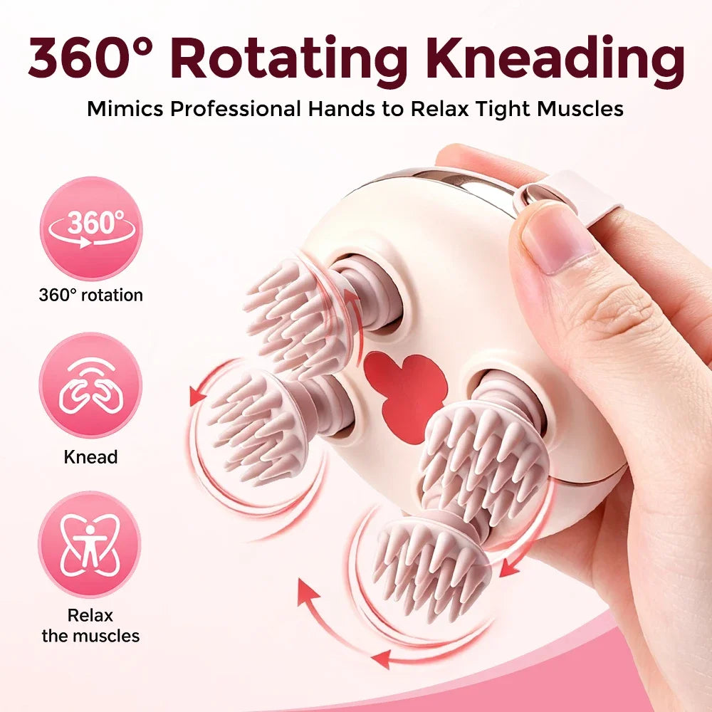 Hailicare Electric Scalp Massager 360° Kneading Warm Glow Electric Scalp Massager SWANS