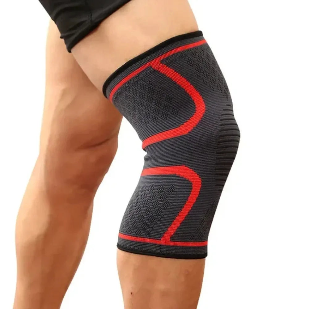 2-Pack Compression Knee Sleeves – Sport Brace for Gym & Running Compression Knee Sleeve SWANS Red (2pcs) L (42-47)
