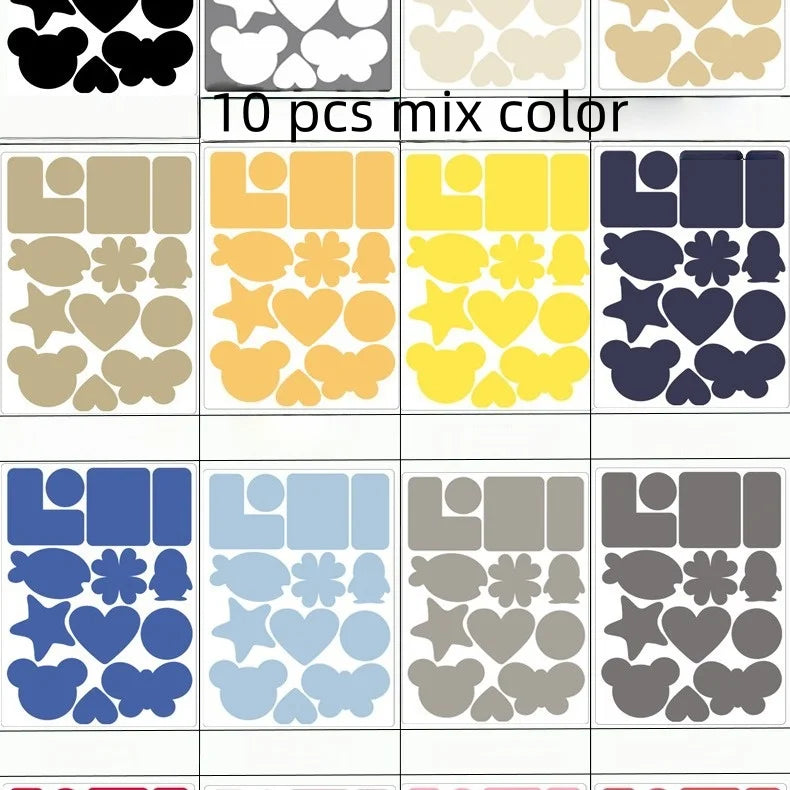 Iron-On Fabric Patches Mix Color Self-Adhesive Appliqué 1–20pcs Iron-On Fabric Patches SWANS 10pcs mix color