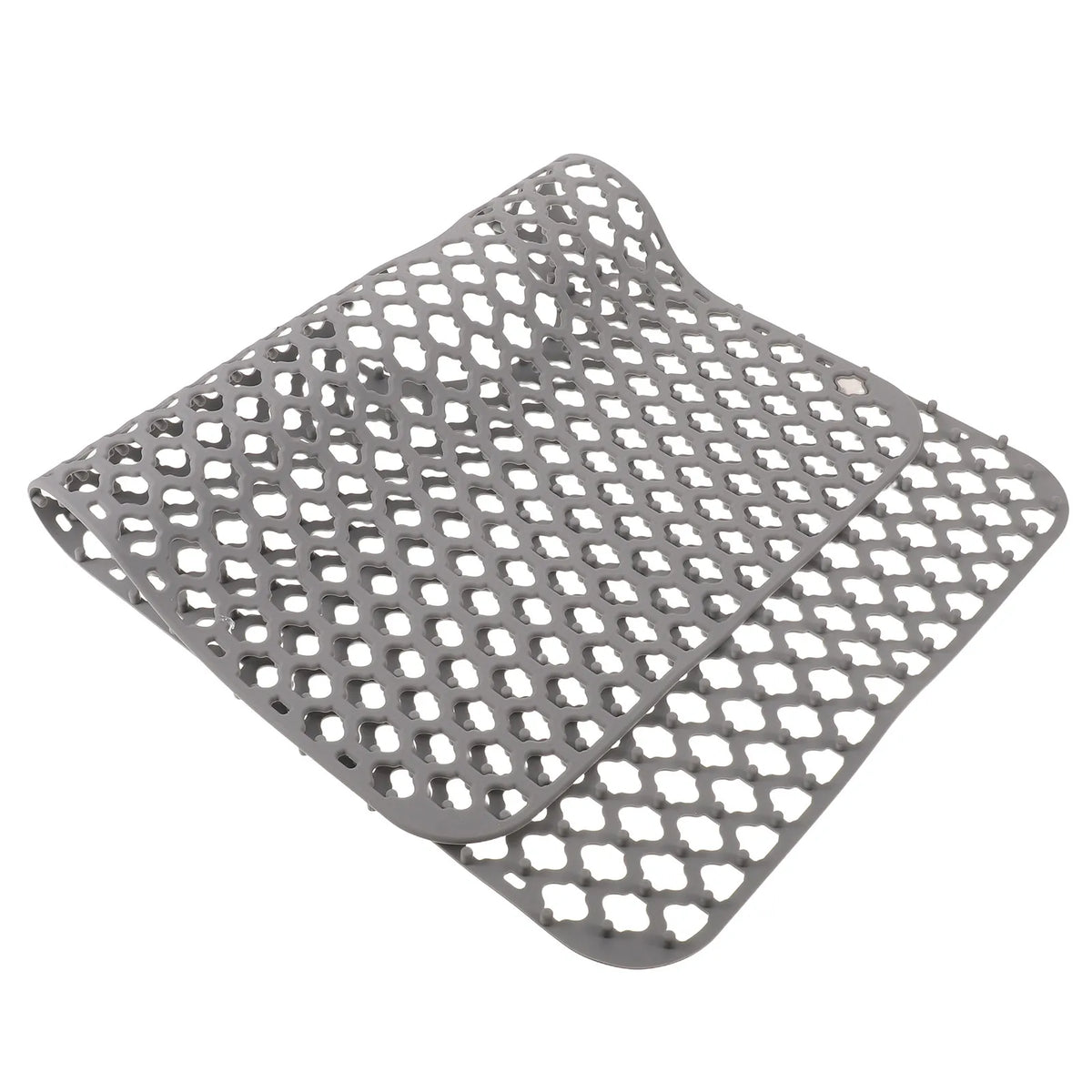 Silicone Kitchen Sink Mat & Dish Drying Drain Pad – Grey 26x14 Sink Drain Mat SWANS