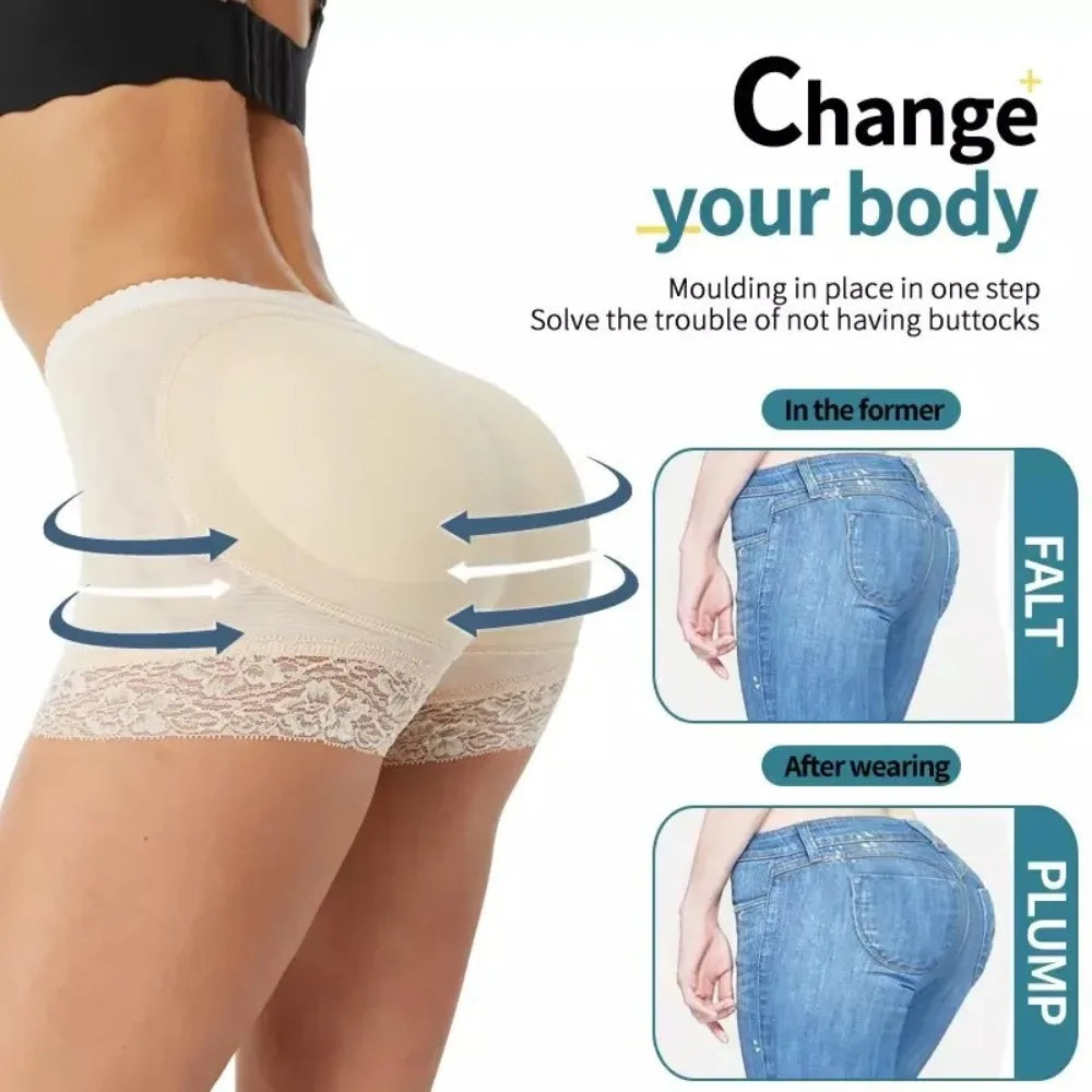 Women's Butt Lifter Padded Shapewear High Waist Tummy Control Padded Shapewear Panties SWANS