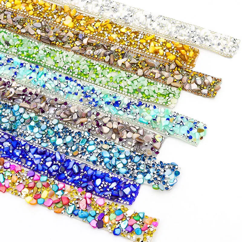 Self-Adhesive Rhinestone Ribbon Tape Glitter Trim Strip 1 Yard Rhinestone Trim Tape SWANS
