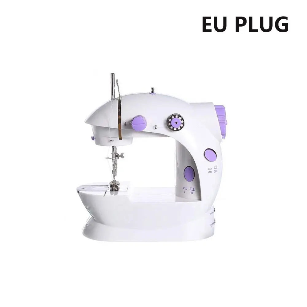 Portable Electric Sewing Machine 2-Speed Foot Pedal & LED Electric Sewing Machine SWANS Sewing Machine-EU
