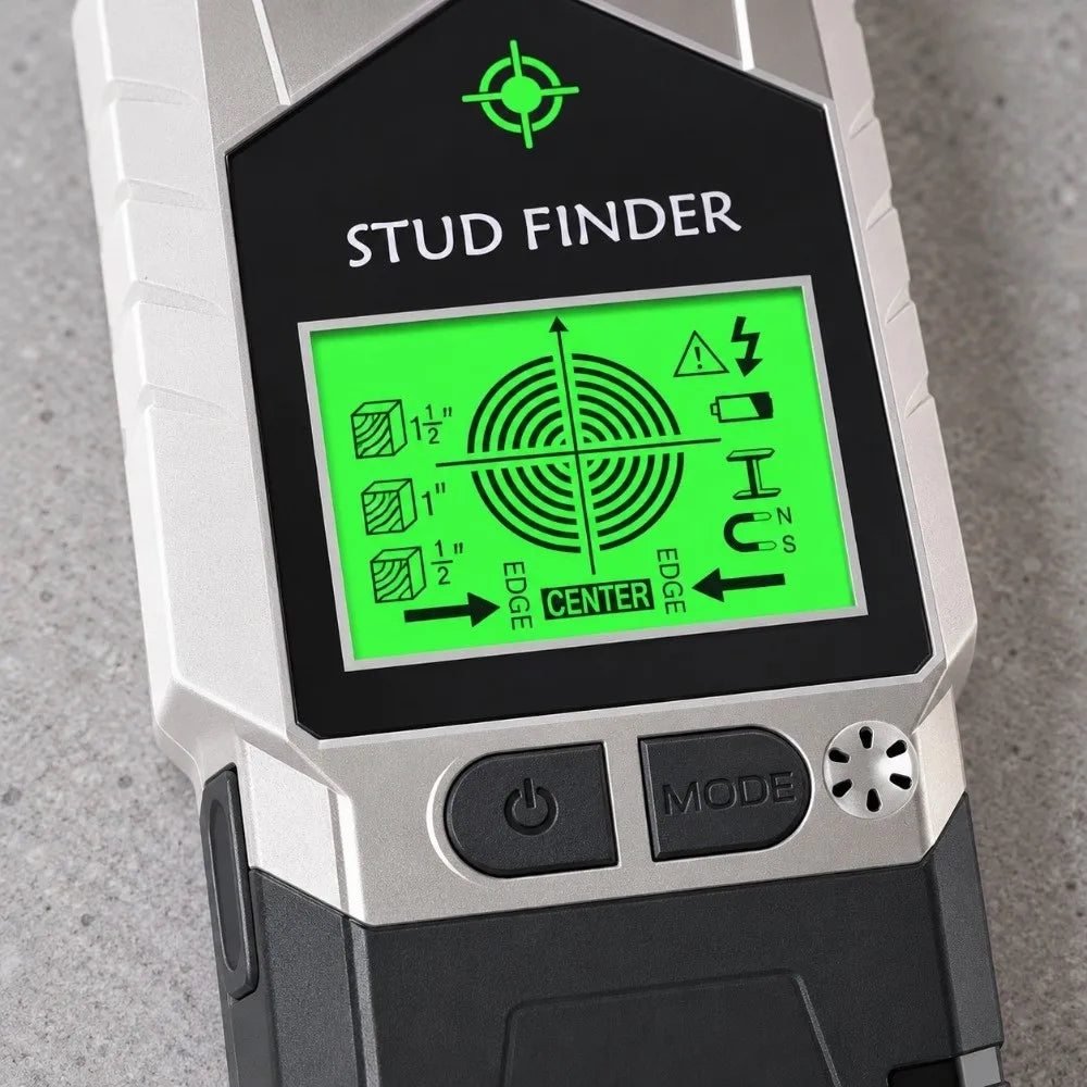 6-in-1 LCD Stud Finder Wall Scanner – AC Wire & Metal Detector Stud Finder Scanner SWANS