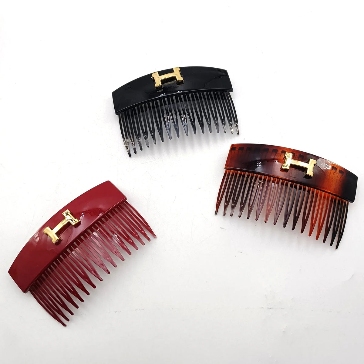 SWANS Frosted Plastic Hair Comb – Invisible Holder for Women Hair Styling Comb SWANS