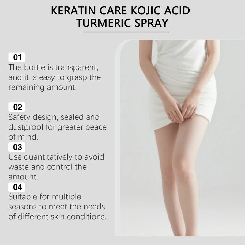 Turmeric Kojic Acid Exfoliating Body Spray | Brightening Mist Exfoliating Body Spray SWANS