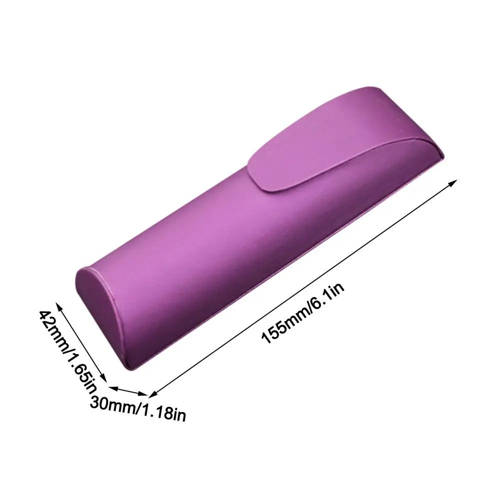 PU Leather Hard Shell Eyeglass Case – Portable Folding Eyeglass Case SWANS