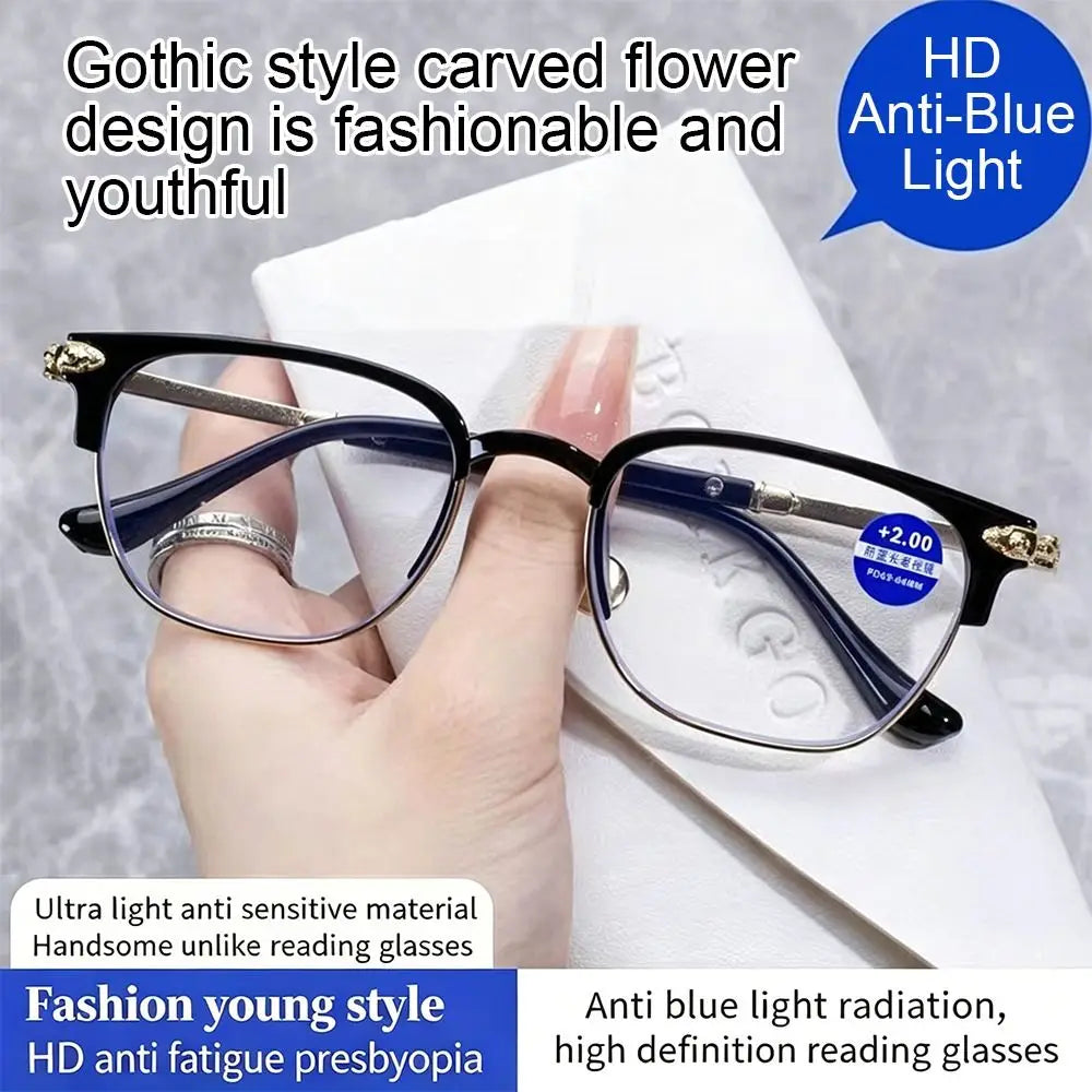 Blue Light Blocking Reading Glasses – Ultralight Square Unisex Reading Glasses SWANS