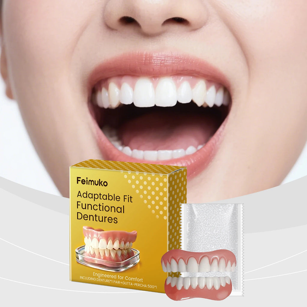 FEIMUKO Denture Refinement Kit – Fit & Gap-Filling Adhesive Denture Adhesive Kit SWANS