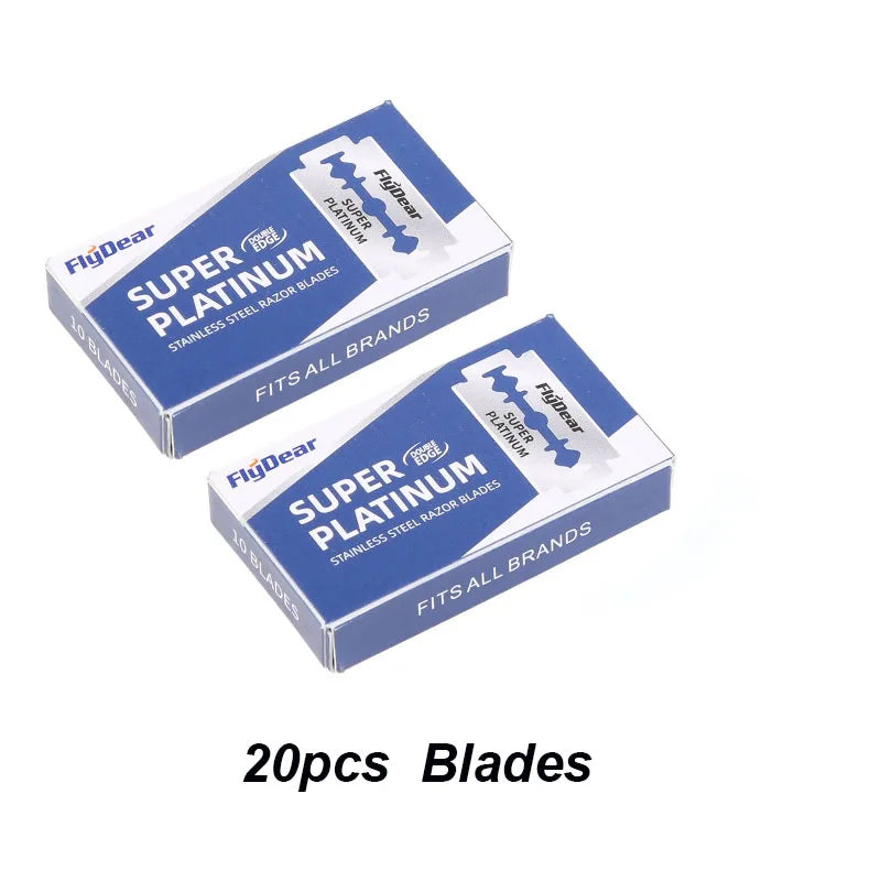YUNCHI Double-Ended Stainless Steel Manual Razor Blades Manual Razor Blades SWANS 20pcs
