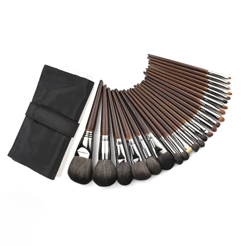 26-Piece Professional Makeup Brush Set – Natural Hair Kit Makeup Brush Set SWANS