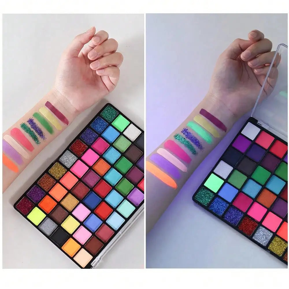 54-Color Water-Activated Face & Body Paint Palette – Pro Kit Face & Body Paint SWANS