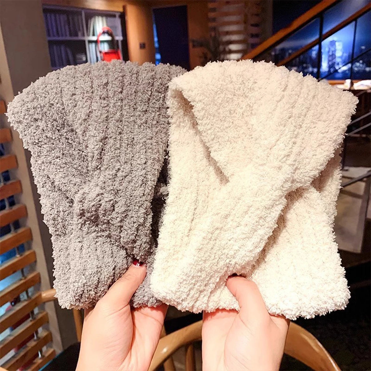 Women's Winter Knit Plush Headband – Warm Wide Turban Band Knit Headband SWANS