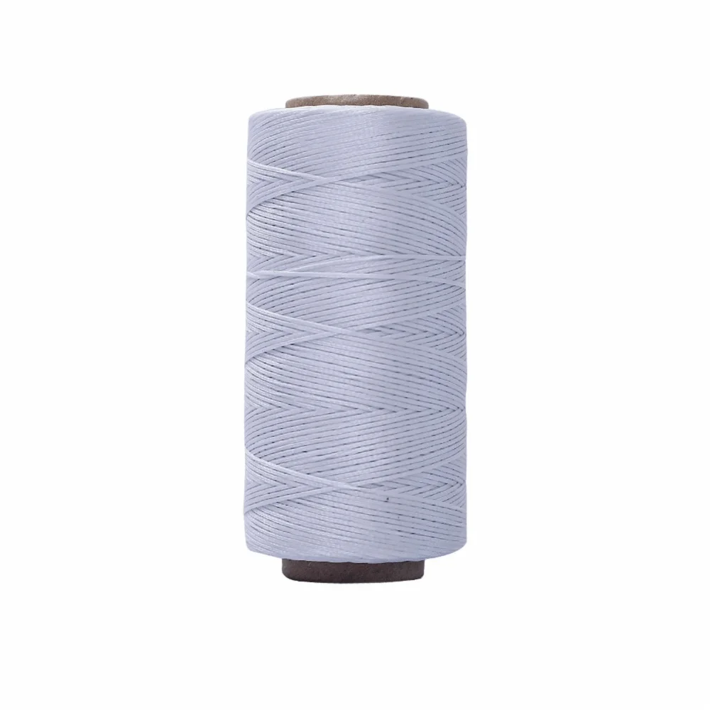 Waxed Thread Cord 0.8MM 260M – Leather & DIY Craft String Waxed Craft Thread SWANS Light grey