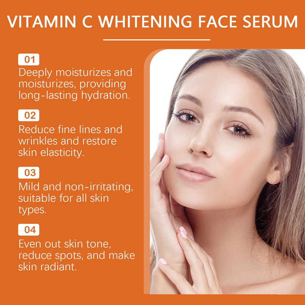 Vitamin C Brightening Serum – Anti-Aging & Dark Spot Essence Vitamin C Face Serum SWANS