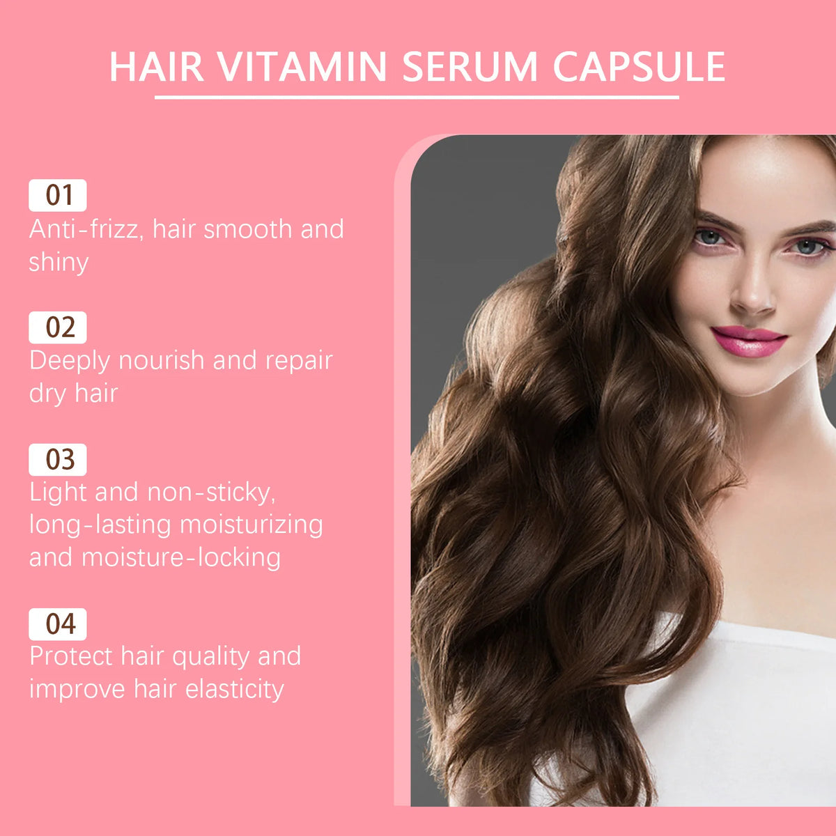 EELHOE Vitamin E Hair Oil Capsules – Argan Oil 30pcs Hair Oil Capsules SWANS