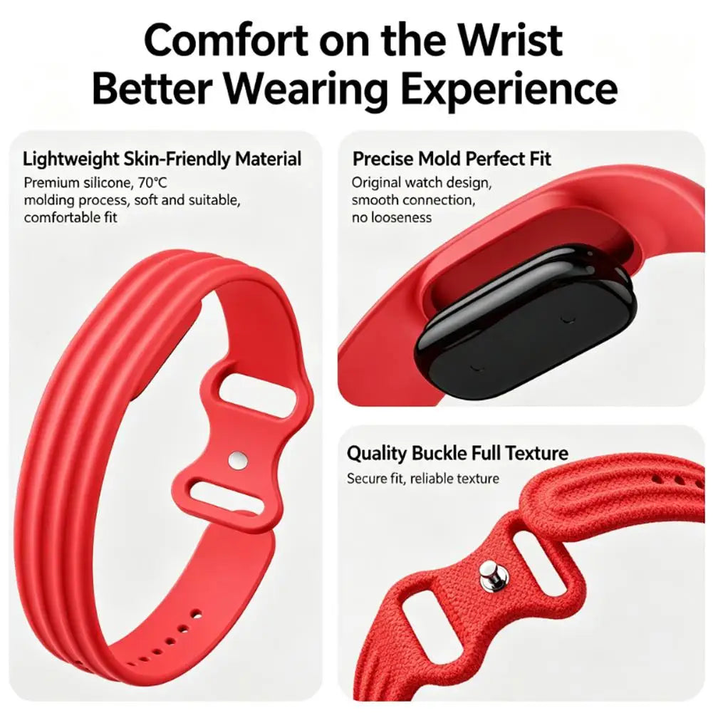 Silicone Sport Watch Band for Google Fitbit Air – Adjustable Smartwatch Band SWANS