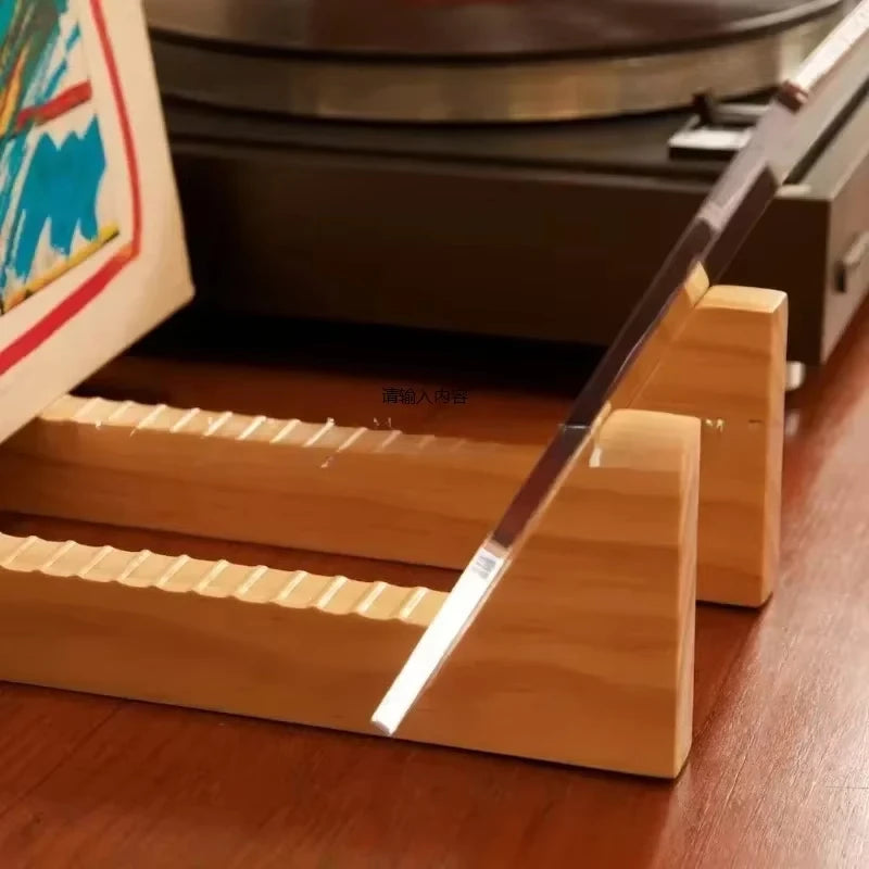 Vinyl Record Storage Stand – Wood & Acrylic Large Capacity LP Rack Vinyl Record Rack SWANS