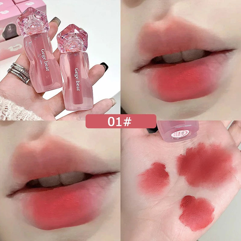 Velvet Mist Matte Lip Gloss – Long-Lasting Lip Tint 2.2g Matte Lip Gloss SWANS A 01
