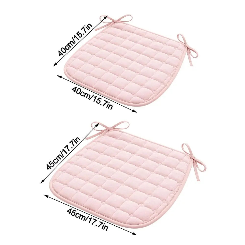 Quilted Chair Seat Cushion Tie Straps – 40x40 & 45x45cm Chair Seat Cushion SWANS