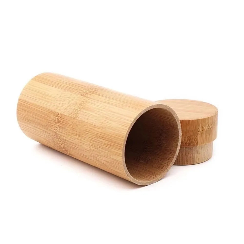 Bamboo Glasses Case – Natural Wood Sunglasses Storage Box Eyewear Storage Case SWANS 1