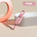 2-in-1 SIM Card Ejector Pin & Anti-Lost SIM Card Holder Case SIM Card Tool SWANS 1PCS PINK