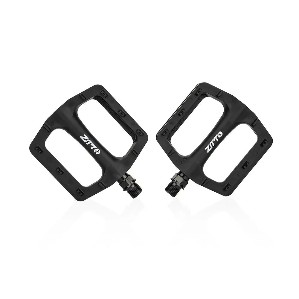 Ultralight Nylon Bike Pedals 9/16" Anti-Slip Sealed Bearings Pair Bike Pedals SWANS Black