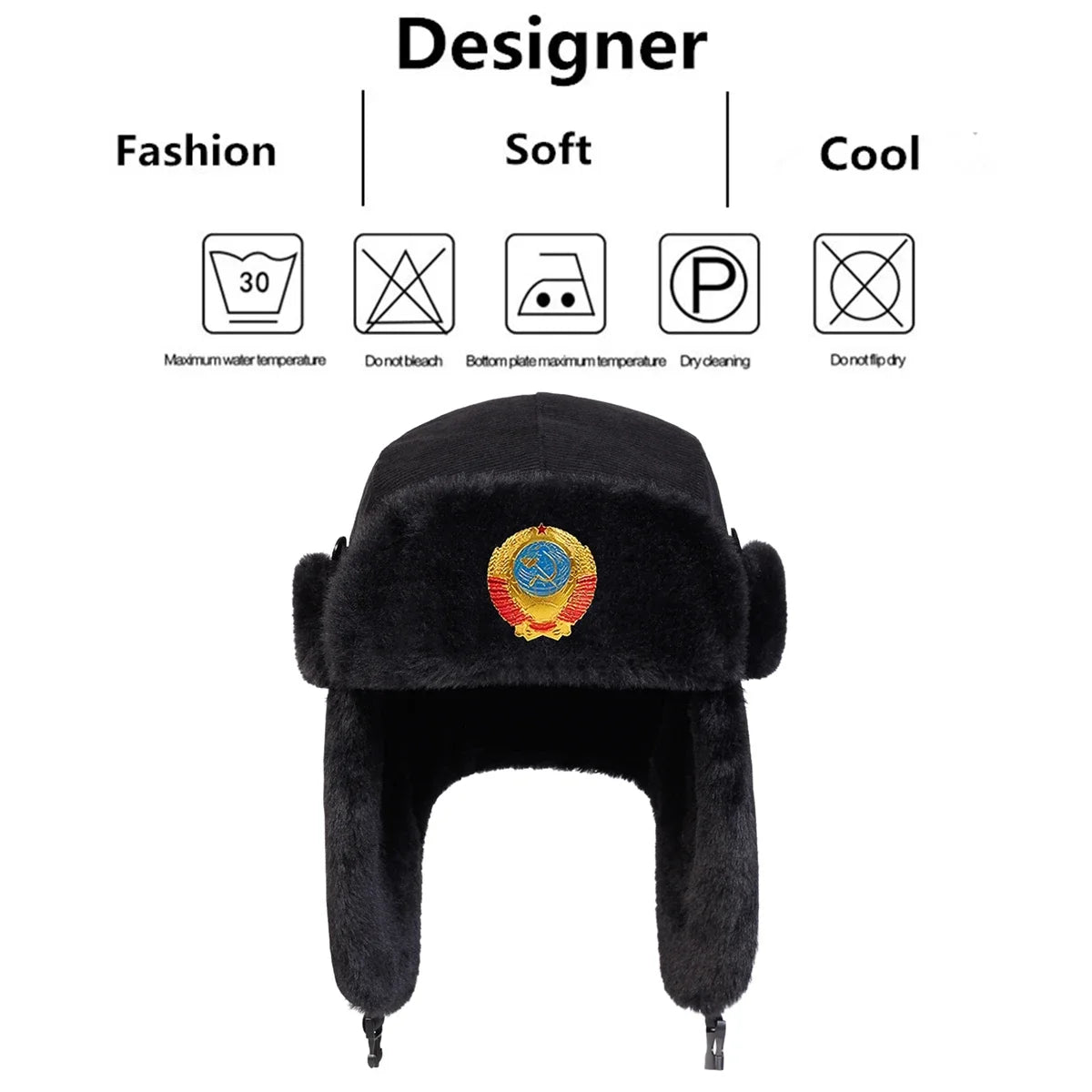 Unisex Corduroy Earflap Bomber Hat – Winter Ski Snow Cap Winter Bomber Hat SWANS