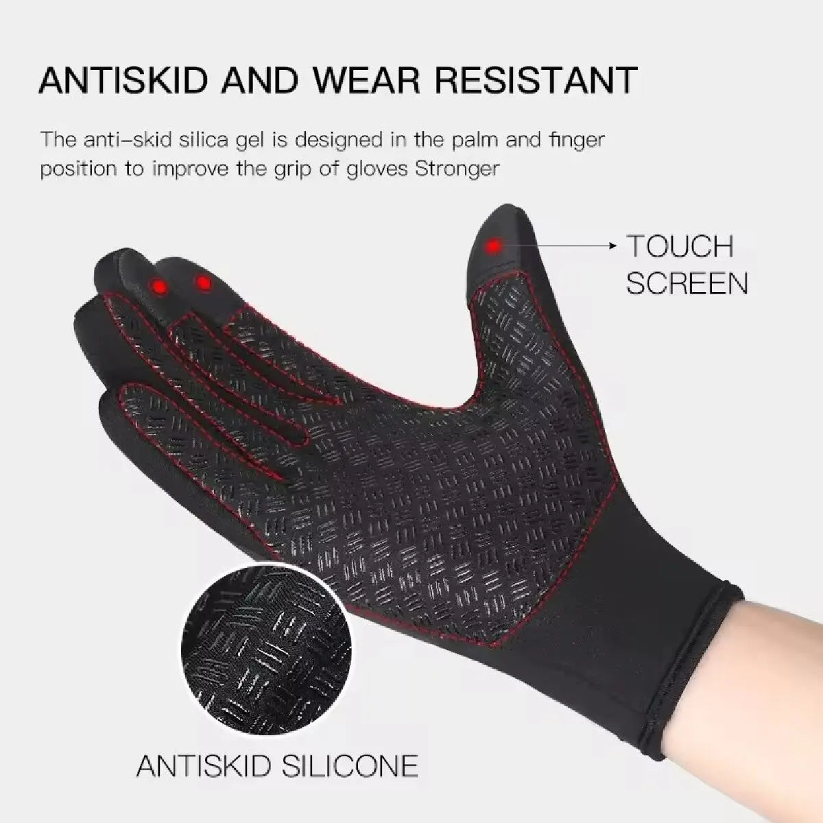 SWANS Thermal Touchscreen Winter Gloves – Windproof Cycling Winter Cycling Gloves SWANS