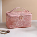 Elegant Lace Floral Makeup Bag – Large Travel Cosmetic Pouch Cosmetic Travel Bag SWANS Pink