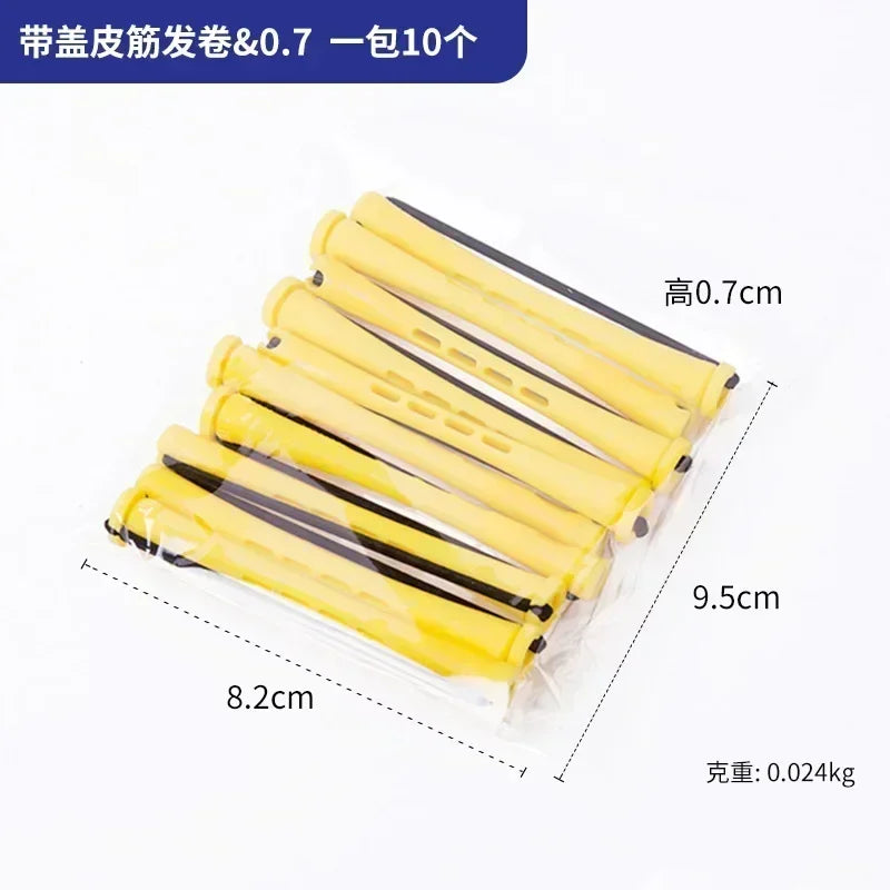10-Pack Heatless Perm Rods – Cold Wave Hair Curling Rollers Hair Curling Rollers SWANS