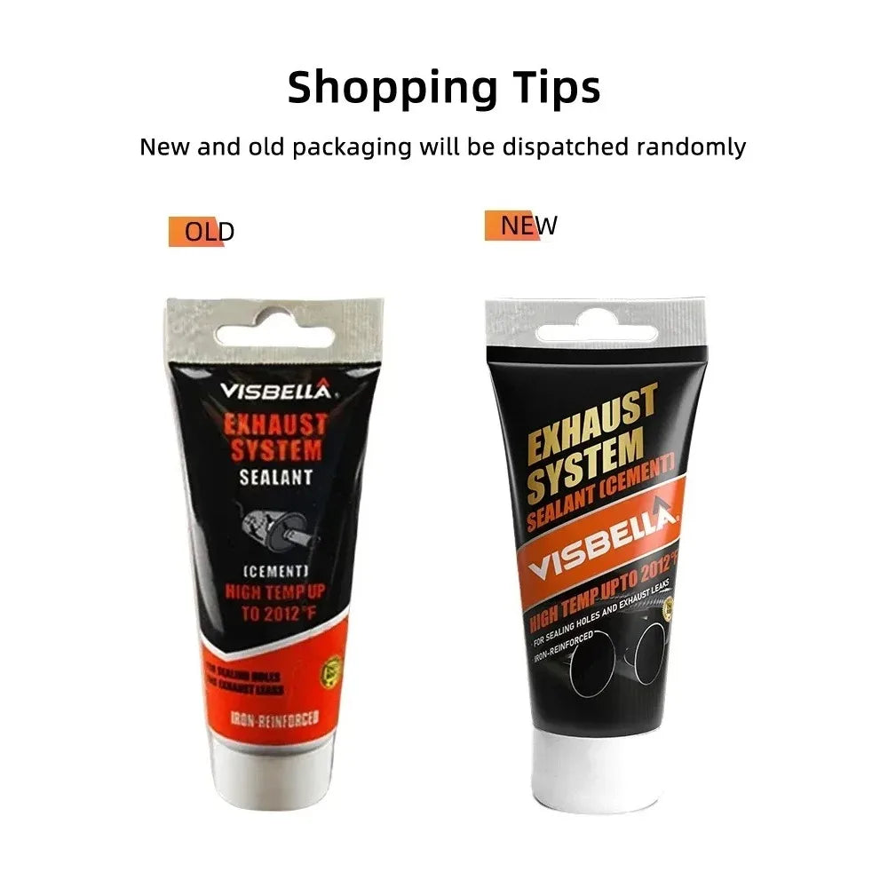 High-Temp Exhaust Pipe Sealant – Car & Motorcycle Muffler Repair Exhaust Pipe Sealant SWANS