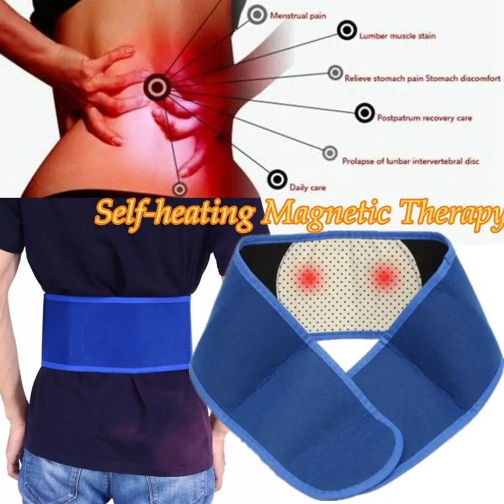 SWANS Self-Heating Magnetic Waist Support Belt | Posture Brace Waist Support Belt SWANS