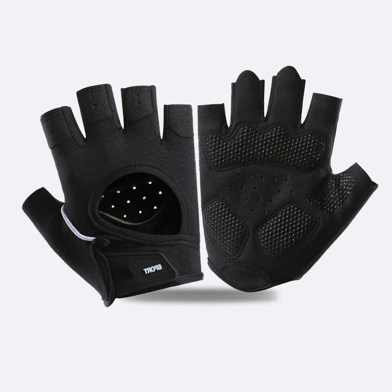 GAFASTWO Anti-Slip Cycling Gloves – Breathable Unisex Sports Sports Cycling Gloves SWANS Black S