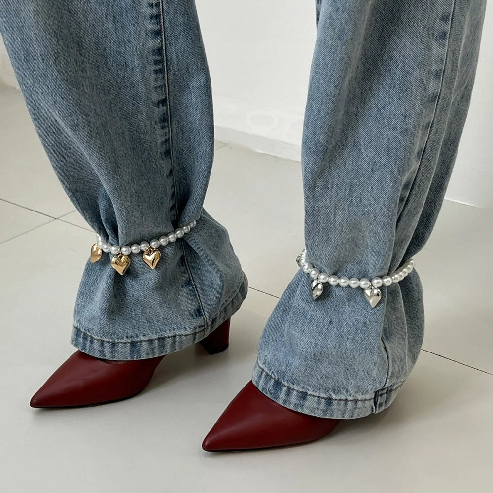 Pearl Chain Tassel Anklet – Multilayer Fashion Foot Jewelry Fashion Anklet SWANS