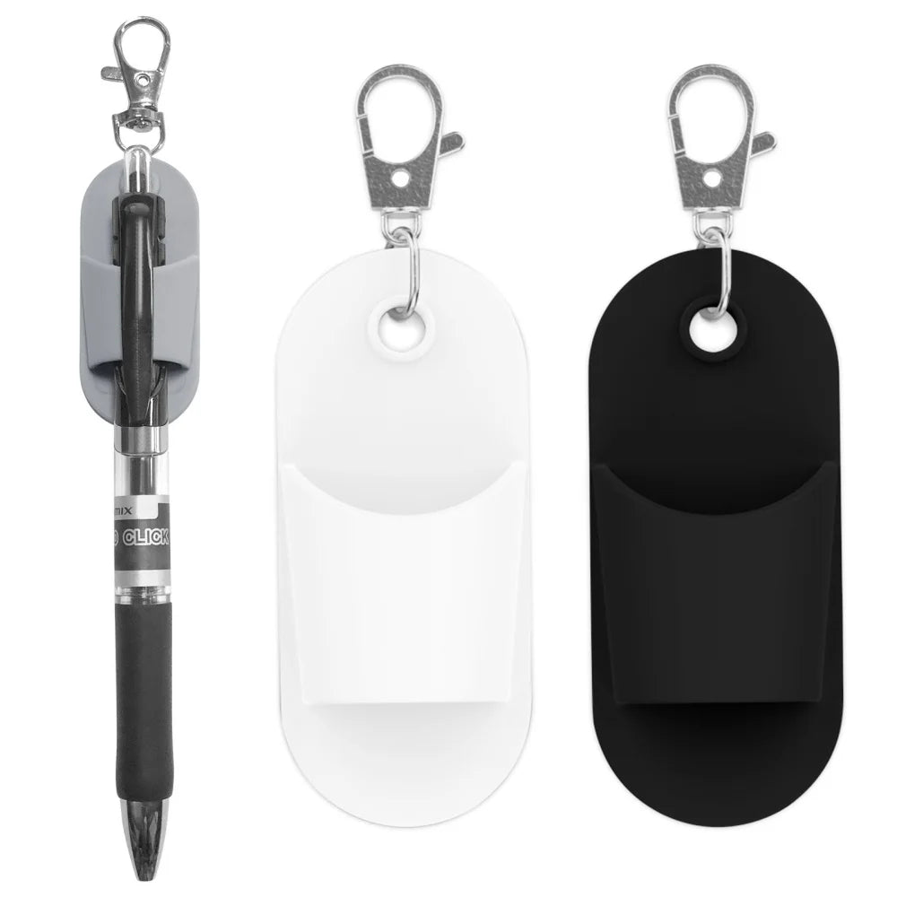 Silicone Clip Keychain – Pen, Lip Balm & Glasses Holder Clip-On Keychain SWANS