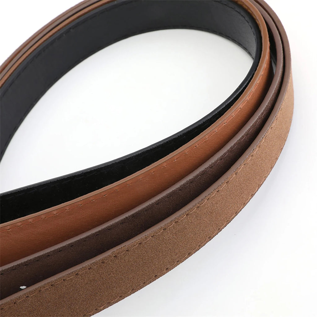FAITOLAGI Women's Wide Suede PU Belt – Classic Pin Buckle Fashion Belt SWANS